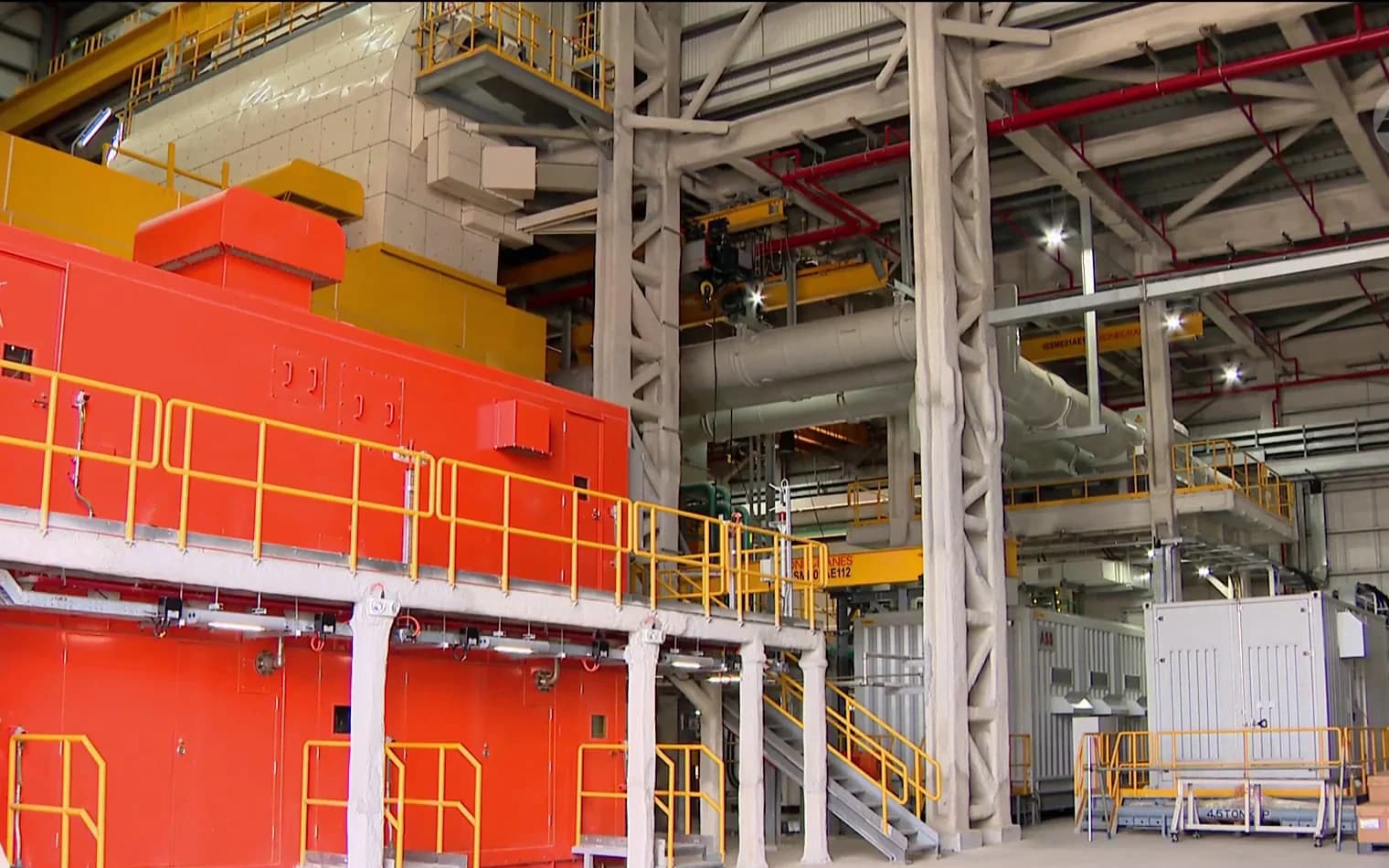 Generation equipment inside the Meranti Power OCGT facility