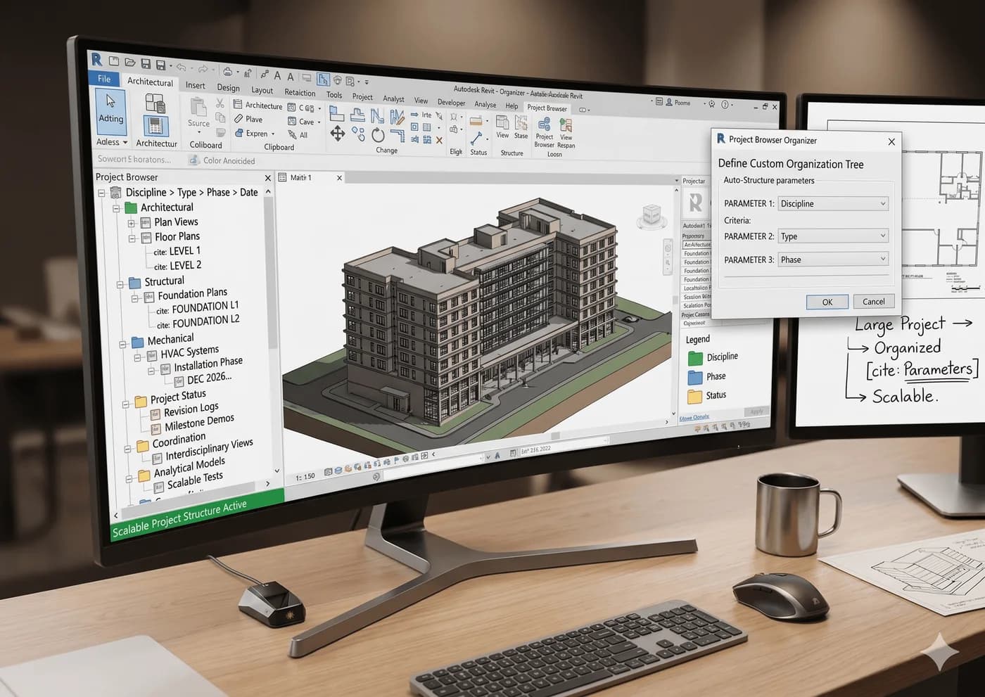 Project Browser Organizer Revit workflow preview